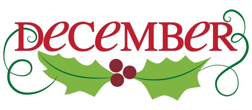  Holly leaf with December word
